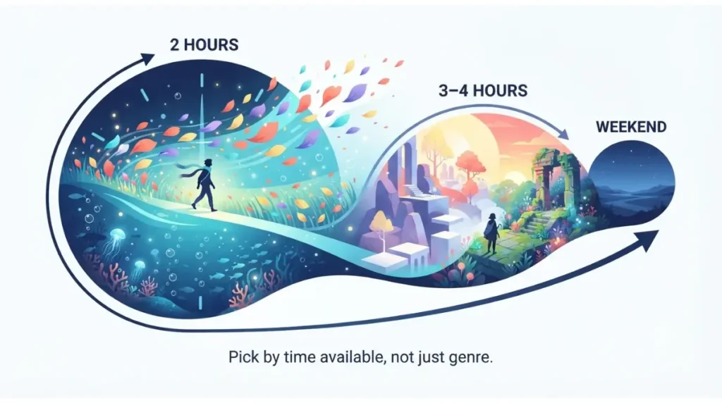 Games like Journey selected by available playtime from two to four hours
