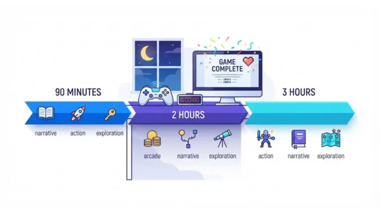 Games you can finish in one sitting by 90-minute, 2-hour, and 3-hour evening windows