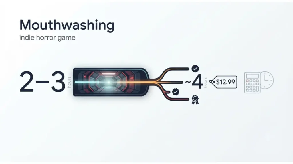 Mouthwashing Worth It game length of 2 to 3 hours and approximately 4 hours for fuller completion